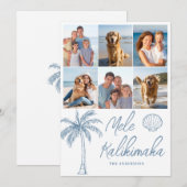 Fotocollage Mele Kalikimaka Christmas Feestdagenkaart (Voorkant / Achterkant)