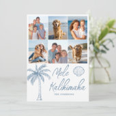 Fotocollage Mele Kalikimaka Christmas Feestdagenkaart (Staand voorkant)