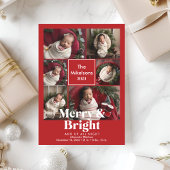 Fotocollage Merry and Bright Birth Aankondiging