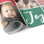 Fotocollage Merry & Bright Christmas Cadeaupapier (Rol Hoek)