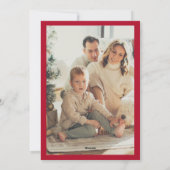 Fotocollage Merry Christmas Retro Typografie Feestdagenkaart (Achterkant)