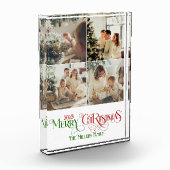 Fotocollage Merry Christmas Retro Typografie Fotoblokken (Links)