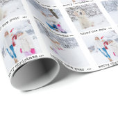 Fotocollage Merry Christmas Wrapping Paper Cadeaupapier (Rol Hoek)