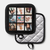 Fotocollage met negen Afbeeldingen Pannenlap (Voorkant / Achterkant)