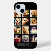Fotocollage met zwarte achtergrond Case-Mate iPhone case (Achterkant)