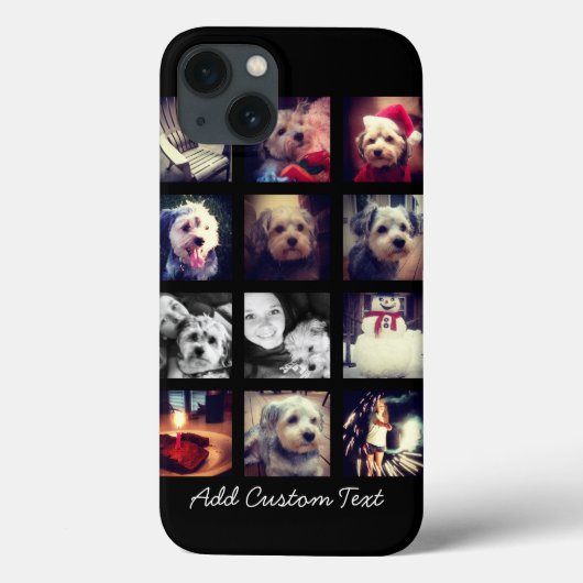 Fotocollage met zwarte achtergrond Case-Mate iPhone case (Achterkant)