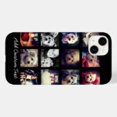 Fotocollage met zwarte achtergrond Case-Mate iPhone case (Achterkant (horizontaal))