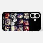 Fotocollage met zwarte achtergrond Case-Mate iPhone case (Achterkant (horizontaal))