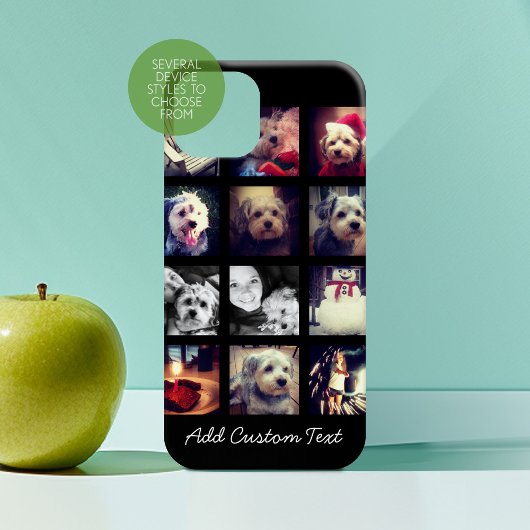 Fotocollage met zwarte achtergrond Case-Mate iPhone case
