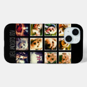 Fotocollage met zwarte achtergrond Case-Mate iPhone case (Achterkant (horizontaal))