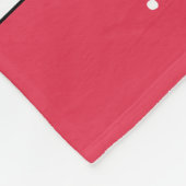 Fotocollage mijn familie wit rood fleece deken (Hoek)