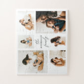 Fotocollage | Minimalistisch kerstcadeau Legpuzzel (Verticaal)