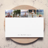 Fotocollage minimalistisch zuiver wit notitiekaartje