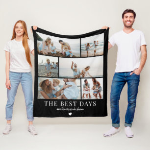 Fotocollage Modern Aandenken Eenvoudig Kinderen   Fleece Deken