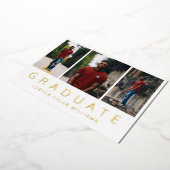 Fotocollage Modern Afstuderen Aankondiging (Gedraaid)