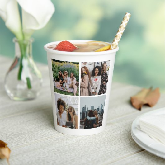 Fotocollage Modern Eenvoudig Papieren Bekers (Insitu)