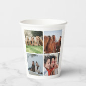 Fotocollage Modern Eenvoudig Papieren Bekers (Achterkant)