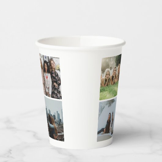 Fotocollage Modern Eenvoudig Papieren Bekers (Links)