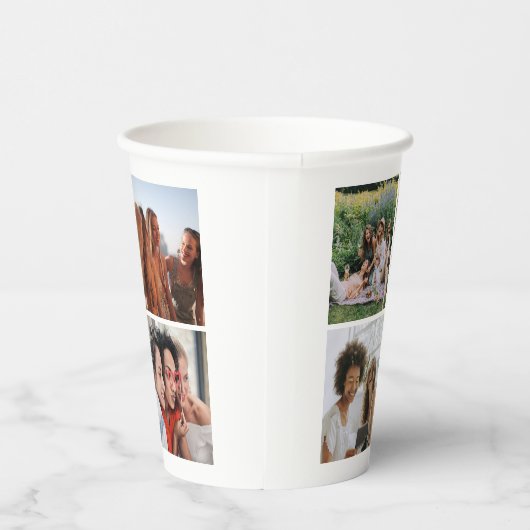 Fotocollage Modern Eenvoudig Papieren Bekers (Rechts)