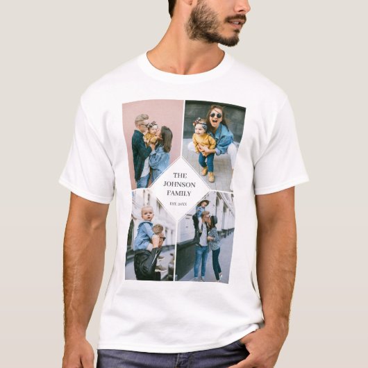 Fotocollage Modern Eenvoudig T-shirt (Voorkant)