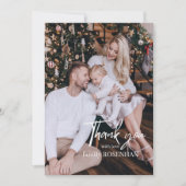 Fotocollage Modern Elegant 5 foto's Bedankt  (Voorkant)