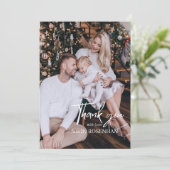 Fotocollage Modern Elegant 5 foto's Bedankt  (Staand voorkant)