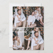 Fotocollage Modern Elegant 5 foto's Bedankt  (Achterkant)