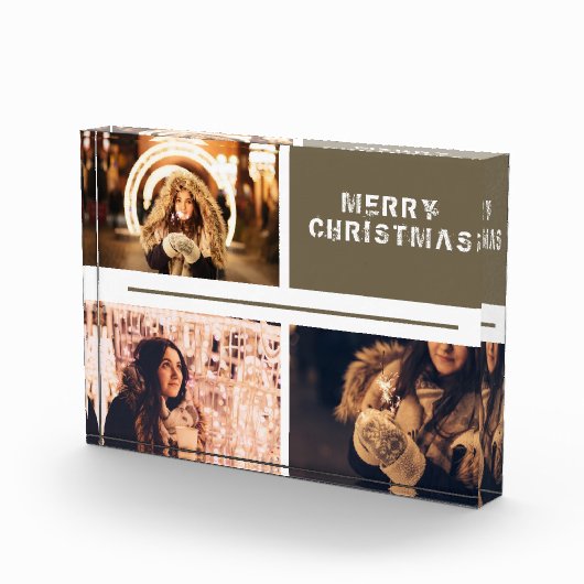 Fotocollage Modern kerstvakantie fotoblok (Rechts)