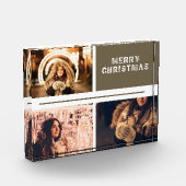 Fotocollage Modern kerstvakantie fotoblok (Links)