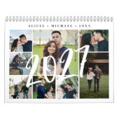 Fotocollage modern maak je eigen sjabloon kalender (Hoes)