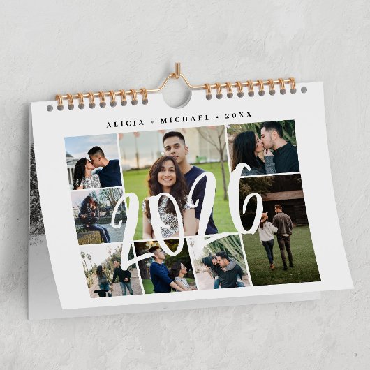 Fotocollage modern maak je eigen sjabloon kalender