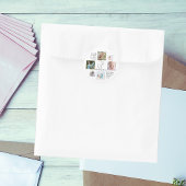 Fotocollage modern tot de beste oma ooit ronde sticker