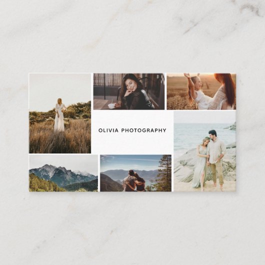 Fotocollage Modern Visitekaartje (Voorkant)