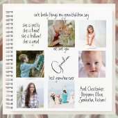 Fotocollage Modern We Love You Best Oma Ever Notitieboek