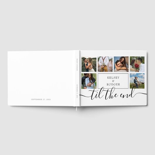 Fotocollage Modern Wedding Guest Book Gastenboek (Volledig)