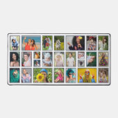 Fotocollage Modern Wit Gepersonaliseerd 25 foto Bureaumat (Voorkant)