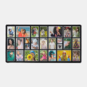 Fotocollage Modern Zwart Gepersonaliseerd 25 foto Bureaumat (Voorkant)