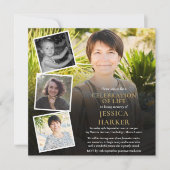 Fotocollage Moderne begrafenis viering van het lev Kaart (Voorkant)