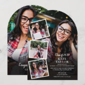 Fotocollage Moderne Graduation Party Arch Kaart (Voorkant / Achterkant)