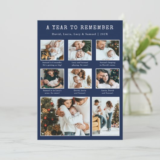 Fotocollage Moderne vakantie Kaart (Staand voorkant)