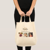 Fotocollage monogram initialen tote bag (Voorkant (product))