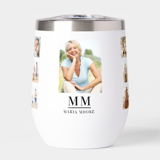 Fotocollage monogram naam (Voorkant)