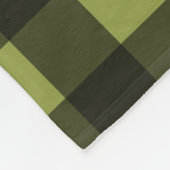 Fotocollage - Monogram Olive Black Buffalo Pset Fleece Deken (Hoek)