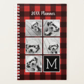 Fotocollage - Monogram Red Black Buffalo Pset Planner (Voorkant)