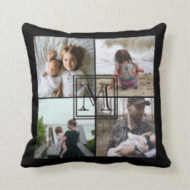 Fotocollage monogrammen kussen