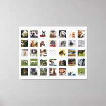 FOTOCOLLAGE MUURKUNST -34 Vierkante Foto's Instagr