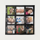 Fotocollage | Naam Geheugenhulp voor dementie Wandkleed (Voorkant (horizontaal))