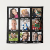 Fotocollage | Naam Geheugenhulp voor dementie Wandkleed (Voorkant)