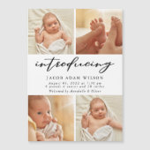 Fotocollage Nieuwe Baby Geboorteaankondiging (Voorkant)