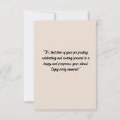 Fotocollage Nieuwjaar Party Card Bedankkaart (Achterkant)